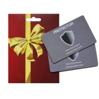 PROTECTOR RFID NFC Schutzkarte Blocker gegen elektronischen Diebstahl/ 2er- Set in Geschenkverpackung