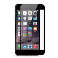 Hartglas Displayschutz für iPhone 6 Plus, 6s Plus - mit Microdots black frame