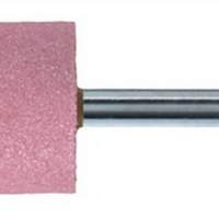 Grinding pin K.46EK 13xH.25mm shank D.6mm cylinder shape hardness 0 pink (AR), 10pcs.