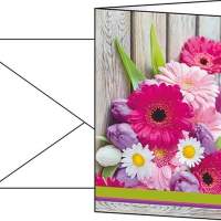 Sigel motif card Colorful DS001 11.5x17cm 10 pcs./pack. +envelopes