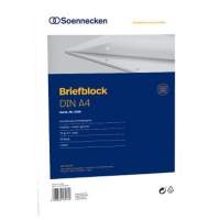 Soennecken letter pad 2306 DIN A4 perforated lined 50 sheets white