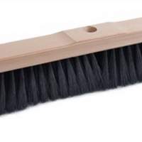 Hall broom quality mix PVC L. 600mm with handle hole saddle wood