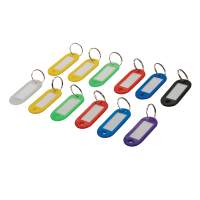 Silverline Schlüsselanhänger, Farben sortiert, 12er Pack