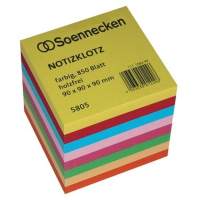 Soennecken notepad 5805 9x9x9cm 850 sheets assorted colors