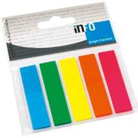 Folien Pagemarker / Haftnotizen mit Clip farblich sortiert, 12Packungen