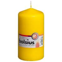 BOLSIUS Stumpenkerze 13x6,8cm gelb, 8 Stück