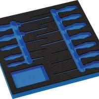 WERA tool module, empty insert 2/3 module, suitable for 4000 871 288, 12 pieces
