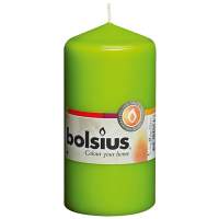 BOLSIUS pillar candle 12x5.8cm lemon, 10 pieces