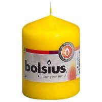 BOLSIUS Stumpenkerze 8x5,8cm gelb, 10 Stück
