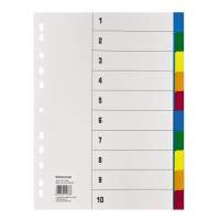 Soennecken register 1531 DIN A4 blank 10 pieces PP colored