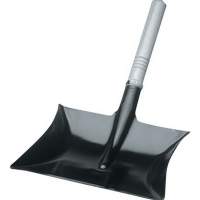 dustpan lacquered L.220xW.230mm black handle pol. cap with ring