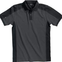 FHB polo shirt Konrad size L anthracite-black 65% cotton/35% PES 300 g/sqm