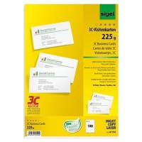 Sigel Visitenkarte LP795 DIN A4 85x55mm 225g weiss 100 St./Pack