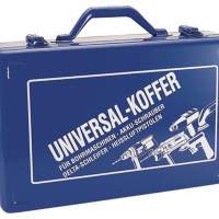 Belt sander case blue 430x280x185mm with foam insert sheet steel
