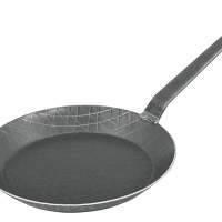TURK frying pan wrought iron with hook handle Ø32cm black