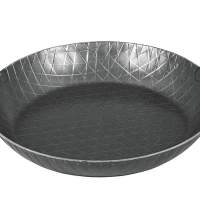 TURK iron pan heavy 28cm with 2 handles and extra high rim