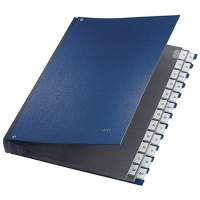 Leitz desk folder 59240035 DIN A4 AZ 24 compartments greyboard blue