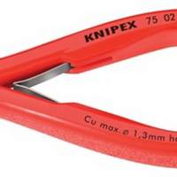 Electronic diagonal cutters L.125mm with bevel KNIPEX with clamp