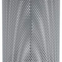 Umbrella stand D.260xH.620mm sheet steel perforated silver metallic container