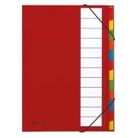 PAGNA folder Deskorganizer 44133-01 DIN A4 12 compartments red