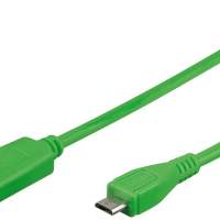 USB Datenkabel (USB-A - micro USB B) 100cm grün