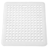 Sink mat square 31.5x27cm white, 10 pieces