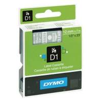DYMO tape cassette D1 S0720600 12mmx7m white on transparent