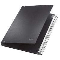 Leitz desk folder 59310095 DIN A4 1-31 32 compartments gray cardboard black