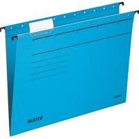 Leitz suspension file ALPHA 19850035 DIN A4 top/open on the side blue, pack of 25