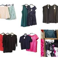 Mezcla de moda de stock restante de verano de textiles de mujer codificados
