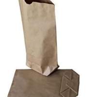 Sac à fond croisé en papier brun - 2 COUCHES - 36 x 52 cm pour 10 kg (200 pièces)